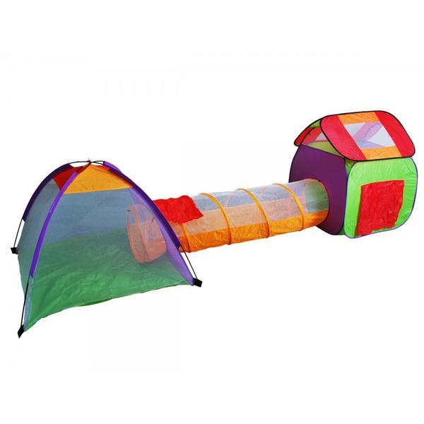 Tunel cu corturi de joaca model iglu, portocaliu - D&amp;S