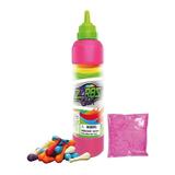 Set baloane Zorbs Color cu sticla, baloane si praf colorat roz