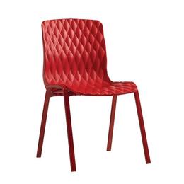 Scaun gradina raki royal din polipropilen cu fibra de sticla culoare rosie 52x50xh83cm
