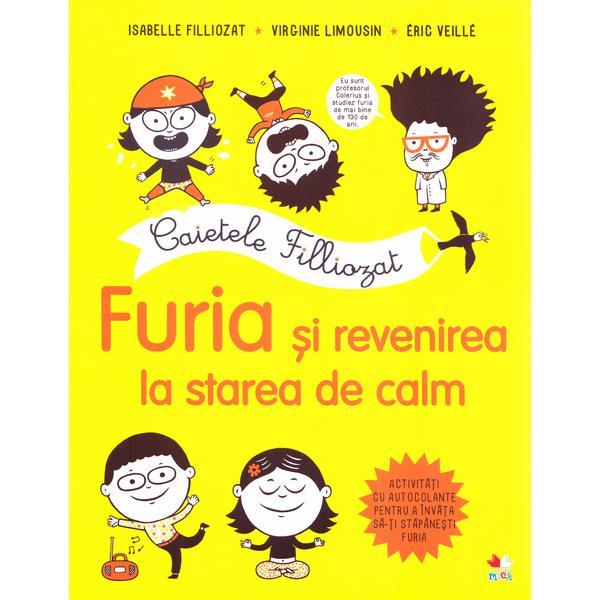 Caietele filliozat. Furia si revenirea la starea de calm. Activitati cu autocolante - Isabellle Filliozat, editura Litera