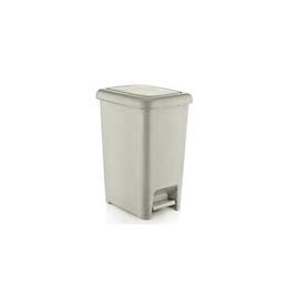 Cos de gunoi cu pedala dreptunghiular raki icikala slim 15lt mn0151367 bej