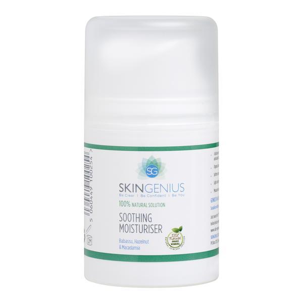 Crema de fata Bio hidratanta pentru ten acneic SkinGenius Soothing Moisturiser, 100% naturala, 50ml poza
