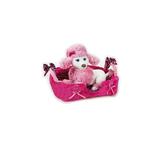 Jucarie din plus Animal companie Barbie cu pat 20 cm