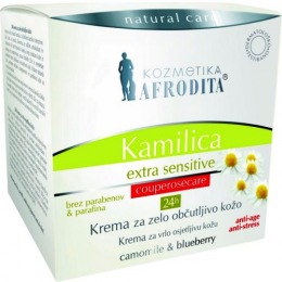 Cosmetica afrodita - crema anticuperozica camomile extra - sensitive 50 ml
