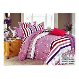 Lenjerie de pat bumbac lila pucioasa 230x250 - 4 piese