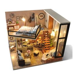 Joc educational, macheta casuta de asamblat, miniatura, DIY, Quiet loft and Life Dream