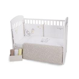 Lenjerie patut brodata cu 2 piese 120x60cm Little Dreamer Stars EU