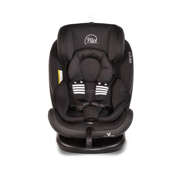 Scaun auto rotativ cu isofix 0- 36 kg pilot leather black