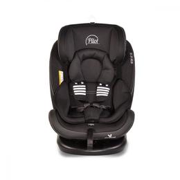 Scaun auto rotativ cu Isofix 0- 36 kg Pilot Leather Black