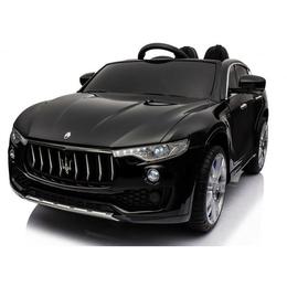 Masinuta electrica Maserati Levante cu scaun de piele si roti de cauciuc Black