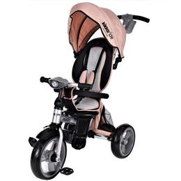 Tricicleta pliabila cu sezut reversibil Nikki Beige Melange