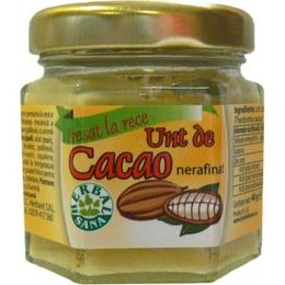 Unt de cacao nerafinat crud herbavit, 40 g