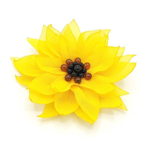 Agrafa par floarea soarelui handmade, Zia Fashion esteto.ro imagine pret reduceri