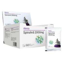 Spirulina 2000mg alevia, 60 plicuri