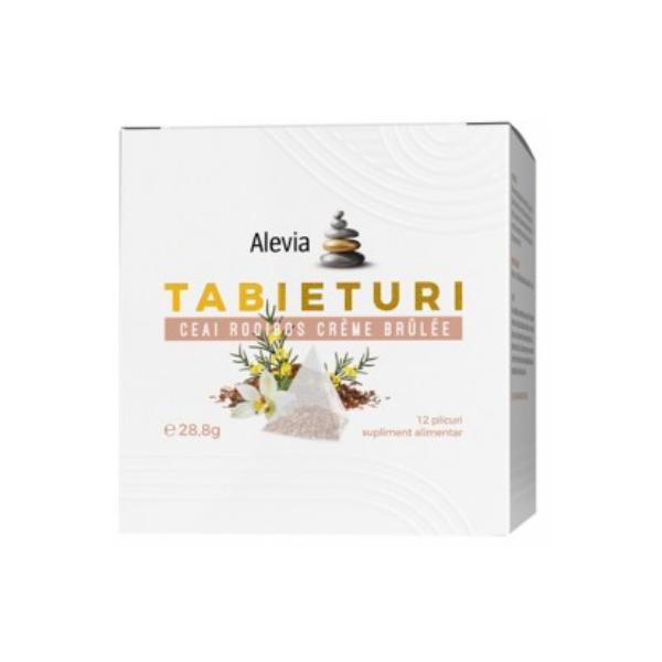 Ceai Rooibos Creme Brulee Tabieturi Alevia, 12 plicuri