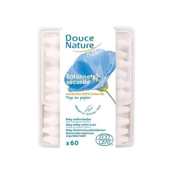 Bețișoare urechi pentru bebeluși douce nature 60 buc