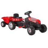 Tractor cu pedale si remorca Active Red