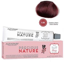 Vopsea permanenta fara amoniac - alfaparf milano precious nature ammonia-free permanent hair color, nuanta 5.66 castano chiaro rosso intenso