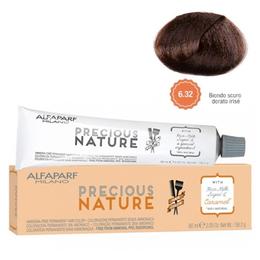 Vopsea permanenta fara amoniac - alfaparf milano precious nature ammonia-free permanent hair color, nuanta 6.32 biondo scuro dorato irise
