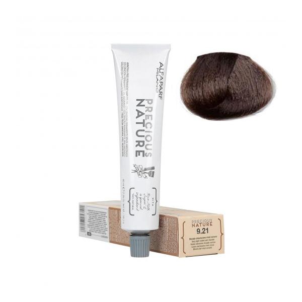 Vopsea Permanenta Fara Amoniac - Alfaparf Milano Precious Nature Ammonia-Free Permanent Hair Color, nuanta 7.1 Biondo Medio Cenere