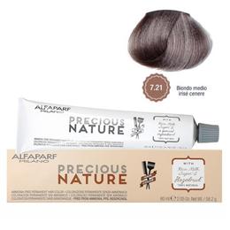 Vopsea permanenta fara amoniac - alfaparf milano precious nature ammonia-free permanent hair color, nuanta 7.21 biondo medio irise cenere