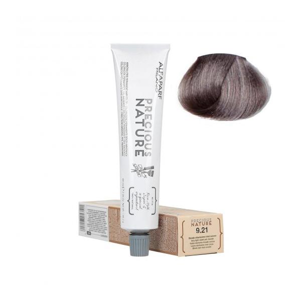 Vopsea Permanenta Fara Amoniac - Alfaparf Milano Precious Nature Ammonia-Free Permanent Hair Color, nuanta 7.21 Biondo Medio Irise Cenere