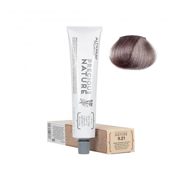 Vopsea Permanenta Fara Amoniac - Alfaparf Milano Precious Nature Ammonia-Free Permanent Hair Color, nuanta 8.21 Biondo Chiaro Irise Cenere