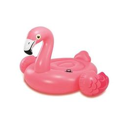 Saltea gonflabila pentru piscina/plaja cu 2 manere de sustinere, flamingo, 1,42 x 1,37 x 97 cm