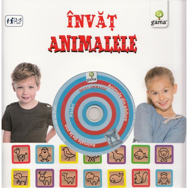 Invat animalele (contine cd cu jocuri), editura gama