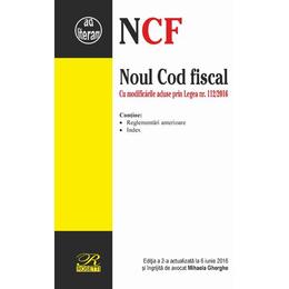 Noul cod fiscal. actualizat 6 iunie 2016, editura rosetti