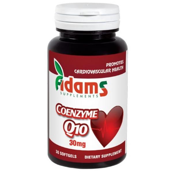 Coenzima Q10 30mg Adams Supplements, 30 capsule