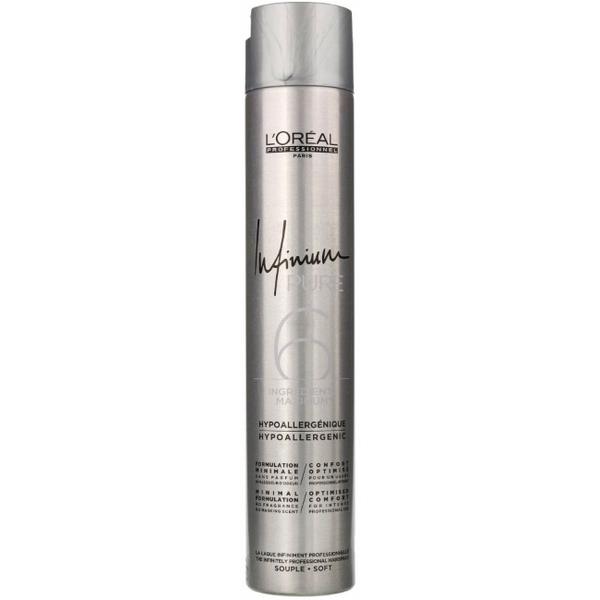 Spray Fixativ cu Fixare Lejera - L&#039;Oreal Professionnel Infinium Pure Soft Hairspray, 500ml