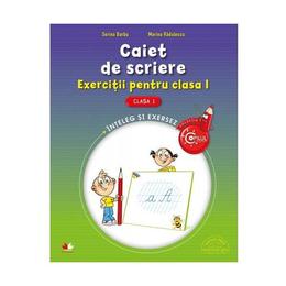 Caiet de scriere cls 1 exercitii - sorina barbu, marina radulescu, editura litera