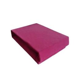 Cearceaf de pat jersey cu elastic 140x200 cm, roz inchis