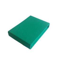Cearceaf de pat jersey cu elastic 90x200 cm, turcoaz special no.18