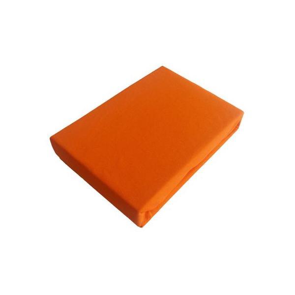 Cearceaf de pat Jersey cu elastic 140x200 cm, portocaliu Special No.15