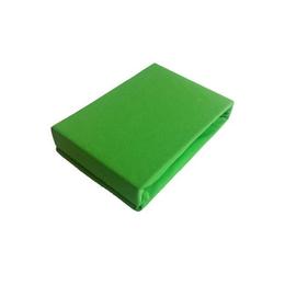 Cearceaf de pat jersey cu elastic 120x200 cm, verde special no.20