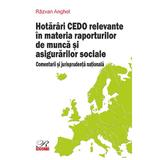 Hotarari CEDO relevante in materia raporturilor de munca si asigurarilor sociale - Razvan Anghel, editura Rosetti