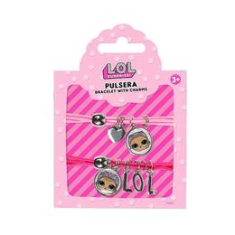 Set bratari fetite LOL Surprise cu logo si pandant cu imaginea papusii sirena