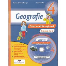 Geografie - clasa a 4-a - caiet multifunctional + cd - marius-cristian neacsu, veronica reh, editura cd press