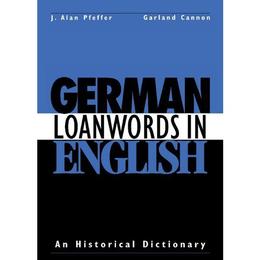 German Loanwords in English, editura Cambridge University Press