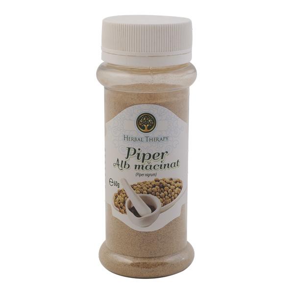 Piper Alb Macinat Herbal Therapy, 45 g