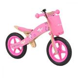 Bicicleta fara pedale din lemn Woody Pink