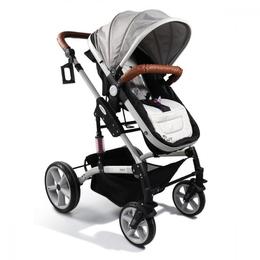 Carucior transformabil 2 in 1 Moni Pavo Grey Linen