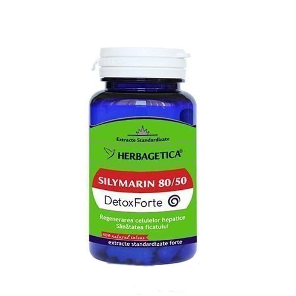 Silymarin 80/50 Detox Forte Herbagetica, 30 capsule