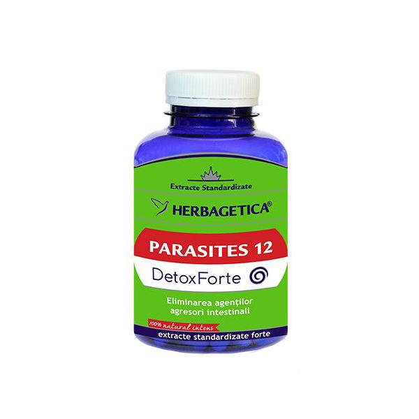 Parasites 12 Detox Forte Herbagetica, 120 capsule