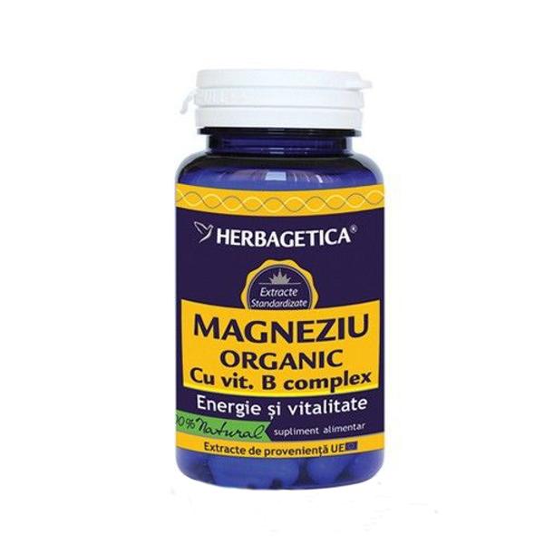Magneziu Organic Herbagetica, 30 capsule