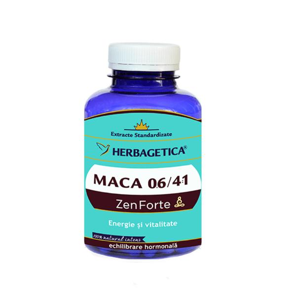 Maca Zen Forte Herbagetica, 120 capsule
