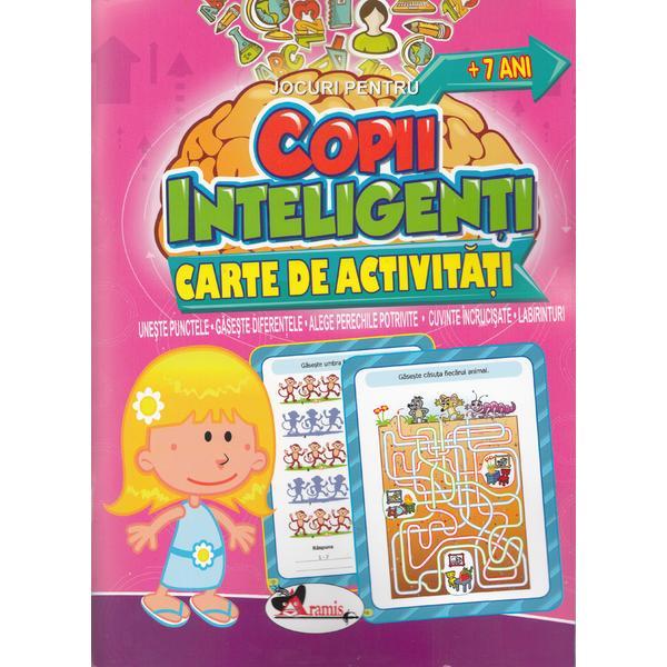 Jocuri pentru copii inteligenti. Carte de activitati +7 ani, editura Aramis