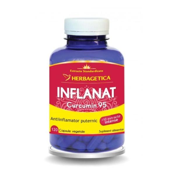 Inflanat Curcumin 95 Herbagetica, 120 capsule vegetale